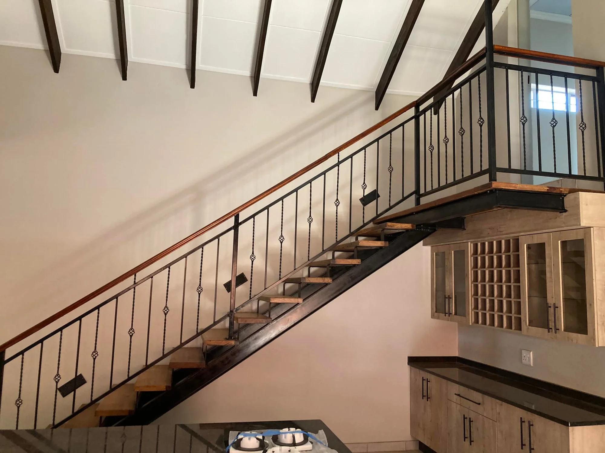 Custom I-Beam Staircase for Private Residence